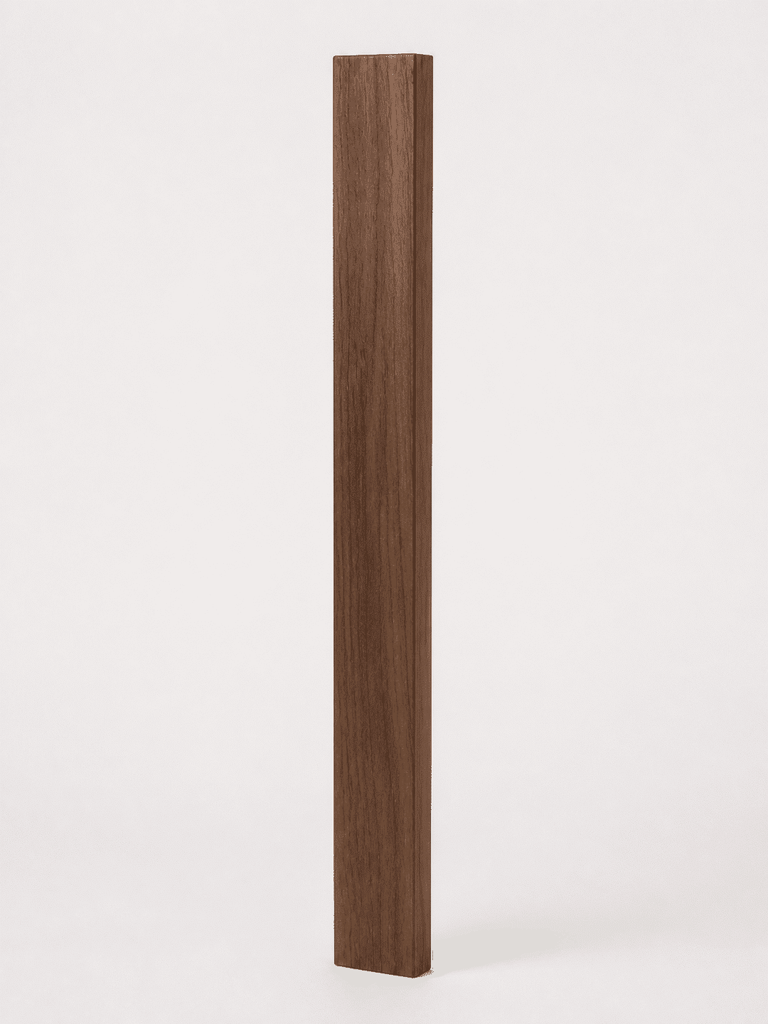 Slatix End Trim - Brown Walnut (T009)